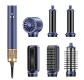 6 i 1 Profesjonell Hair Styler - Blå 6 i 1 Profesjonell Hair Styler - Blå
