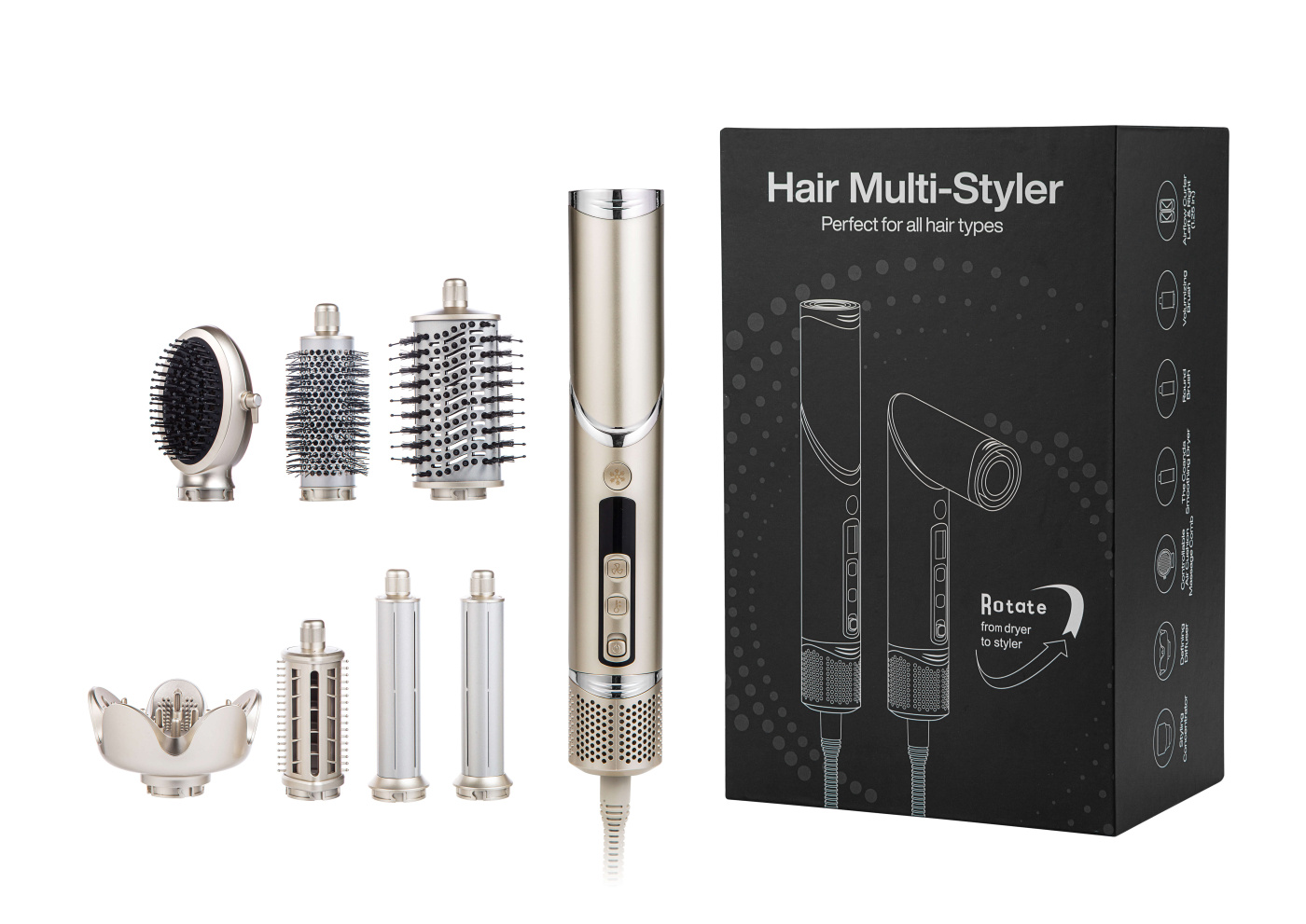 8in1 Profesjonell Hair Styler
