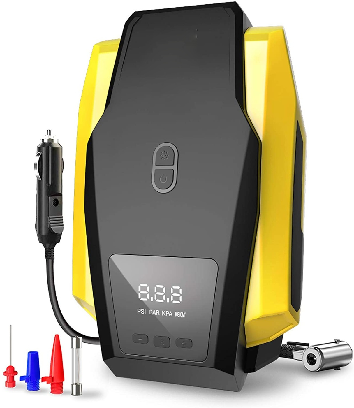 Portabel Luft Kompressor For Bil Med LED Lys