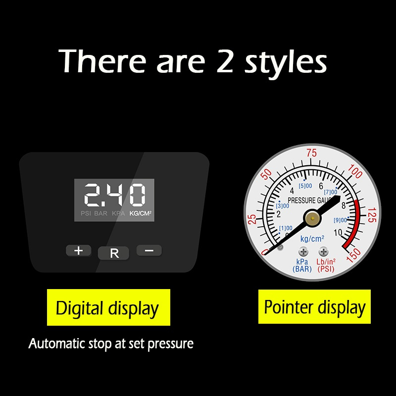 Portabel Luft Kompressor For Bil Med LED Lys