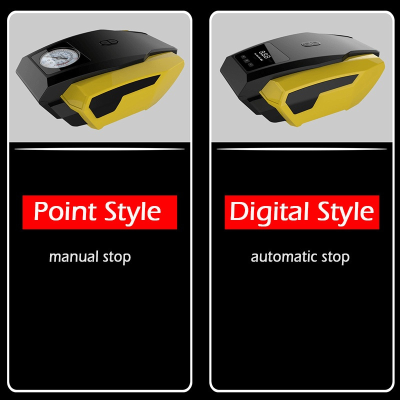 Portabel Luft Kompressor For Bil Med LED Lys