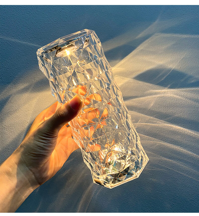Krystall Bordlampe - LED