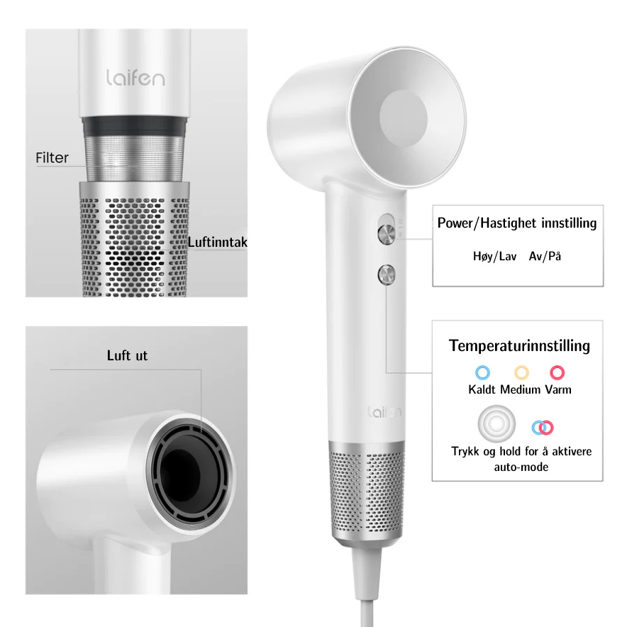 Laifen Swift Premium High Speed Hårføner