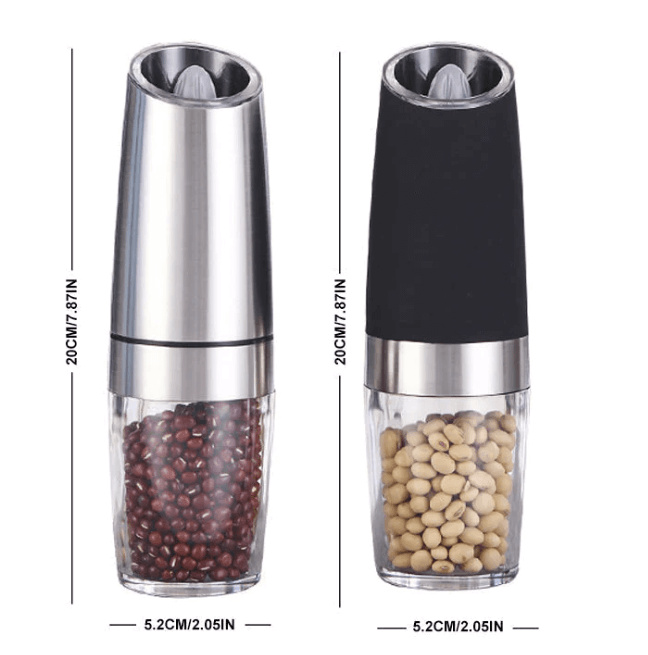 Elektrisk Gravitasjons-Induksjon Salt & Pepper Kvern