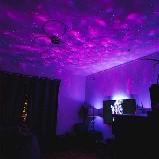 Stjernehimmel-projektor med Bluetooth-høyttaler