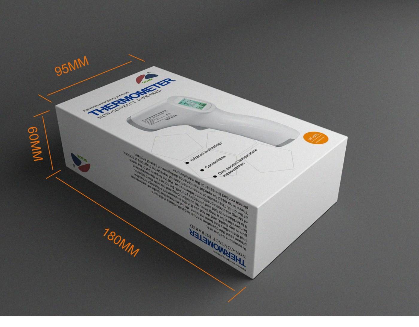 Berøringsfritt termometer for hele familien (Febermåler)